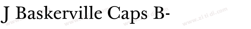 J Baskerville Caps B字体转换